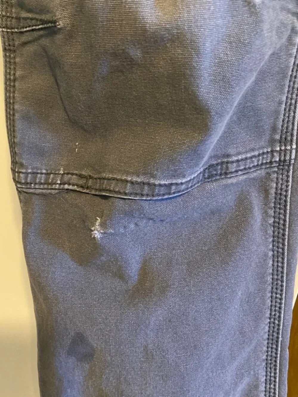 Beautifully Worn Carhartt Women's Double Knee Work Pants, Relaxed Fit, 30 x 32